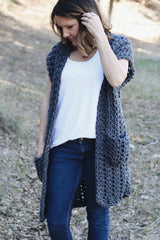 Crochet Kit - York Sleeveless Cardigan image 4 thumbnail