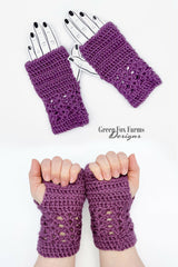 Elixir Fingerless Gloves (Crochet) thumbnail