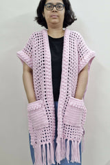 Rosebud Mist Ruana (Crochet) thumbnail