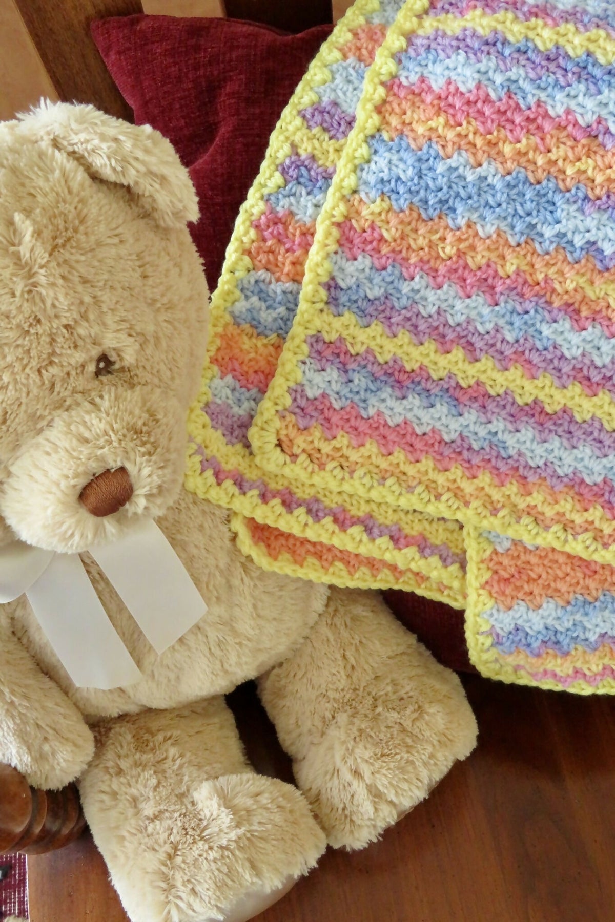 Single Crochet Lemon Peel Crochet Baby Blanket Free Lemon Peel