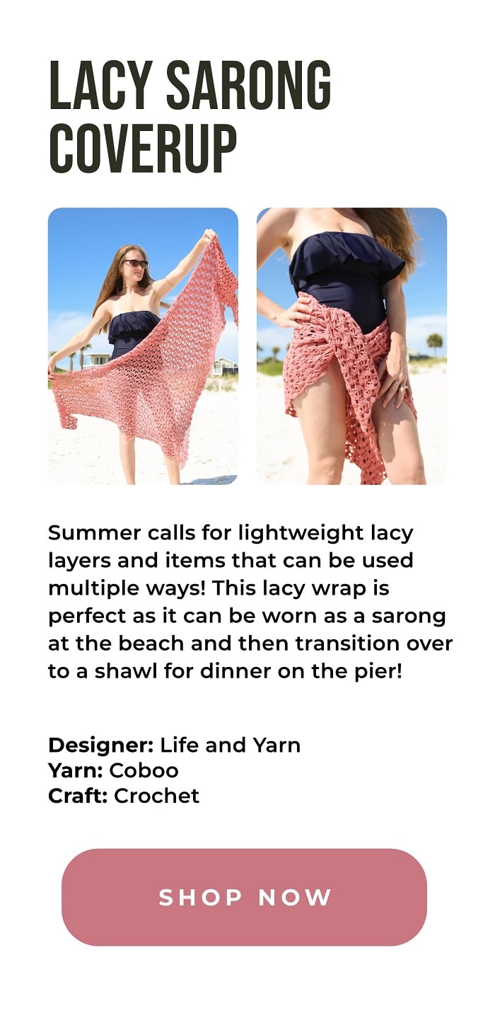 Crochet Kit - Lacy Sarong Coverup