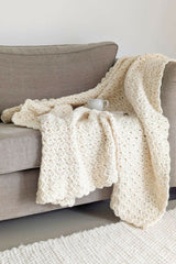 Crochet Throw Blanket On A Sofa thumbnail