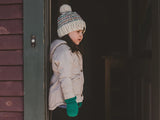 Knitted Hat Worn By A Girl thumbnail