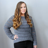 Crochet Sweater Worn By A Woman thumbnail