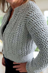 Zipper Bomber Sweater (Crochet) thumbnail