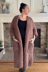 Oversized knit cardigan thumbnail