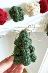 LBY096 Crochet Christmas Tree Garland - 3 thumbnail