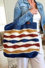 multicolor crochet tote thumbnail