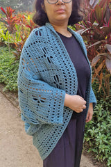 woman wearing dragonfly sweater  thumbnail