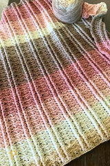 Close up Blushing Hygge Crochet Blanket Pattern thumbnail