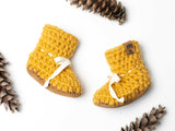 Crochet Boots With Pine Cones thumbnail