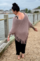 Knit poncho thumbnail