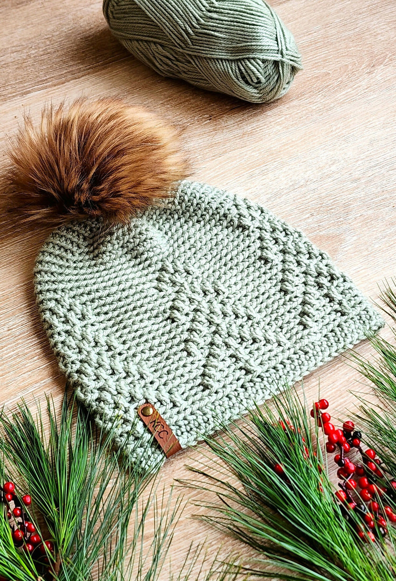 Pine Hat with Pom