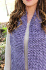Crochet Scarf Worn By A Woman thumbnail