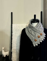 grey cowl with buttons thumbnail