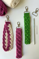 Fancy Keychain Wristlet (Crochet) thumbnail