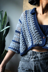 Crochet Shirt Worn By A Woman thumbnail