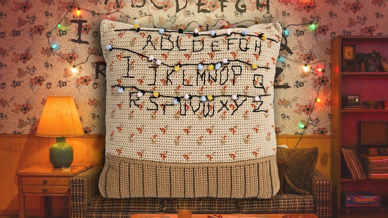 Crochet Kit - Stranger Things Alphabet Pillow
