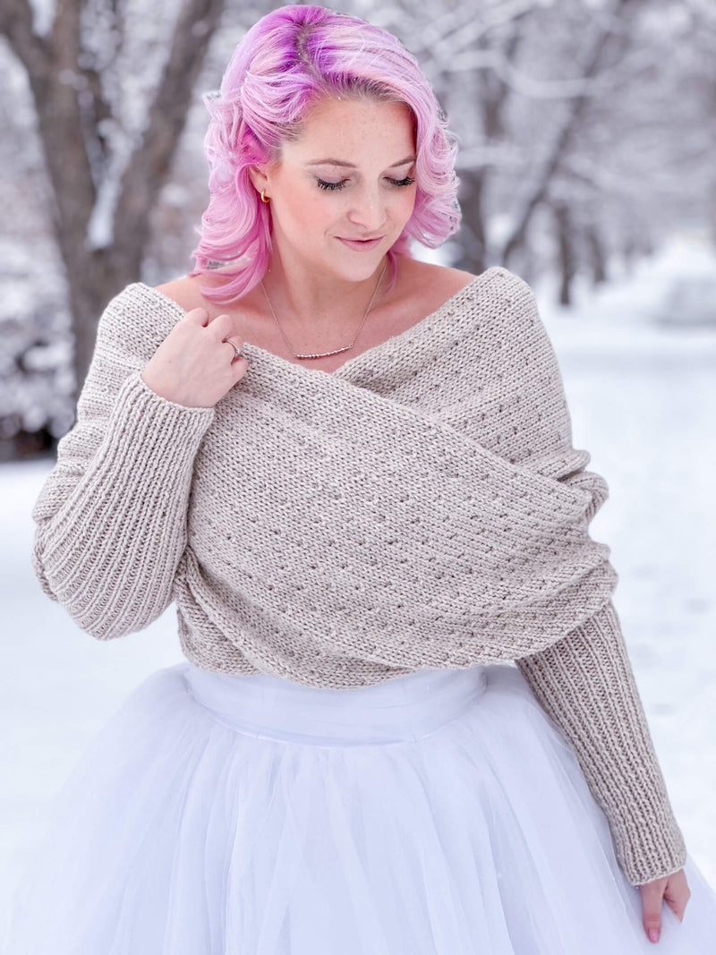 Knit Kit - Snowfall Sweater Scarf