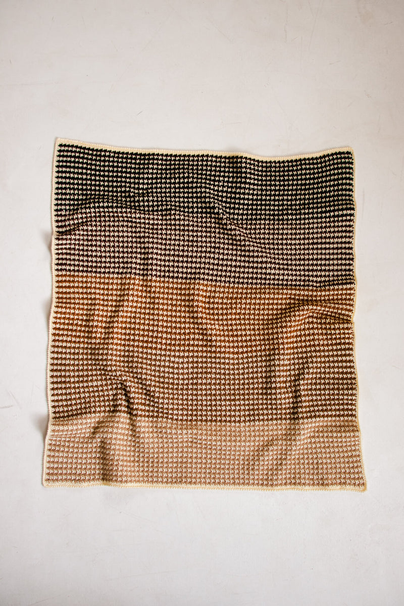 Crochet Kit - Houndstooth Baby Blanket