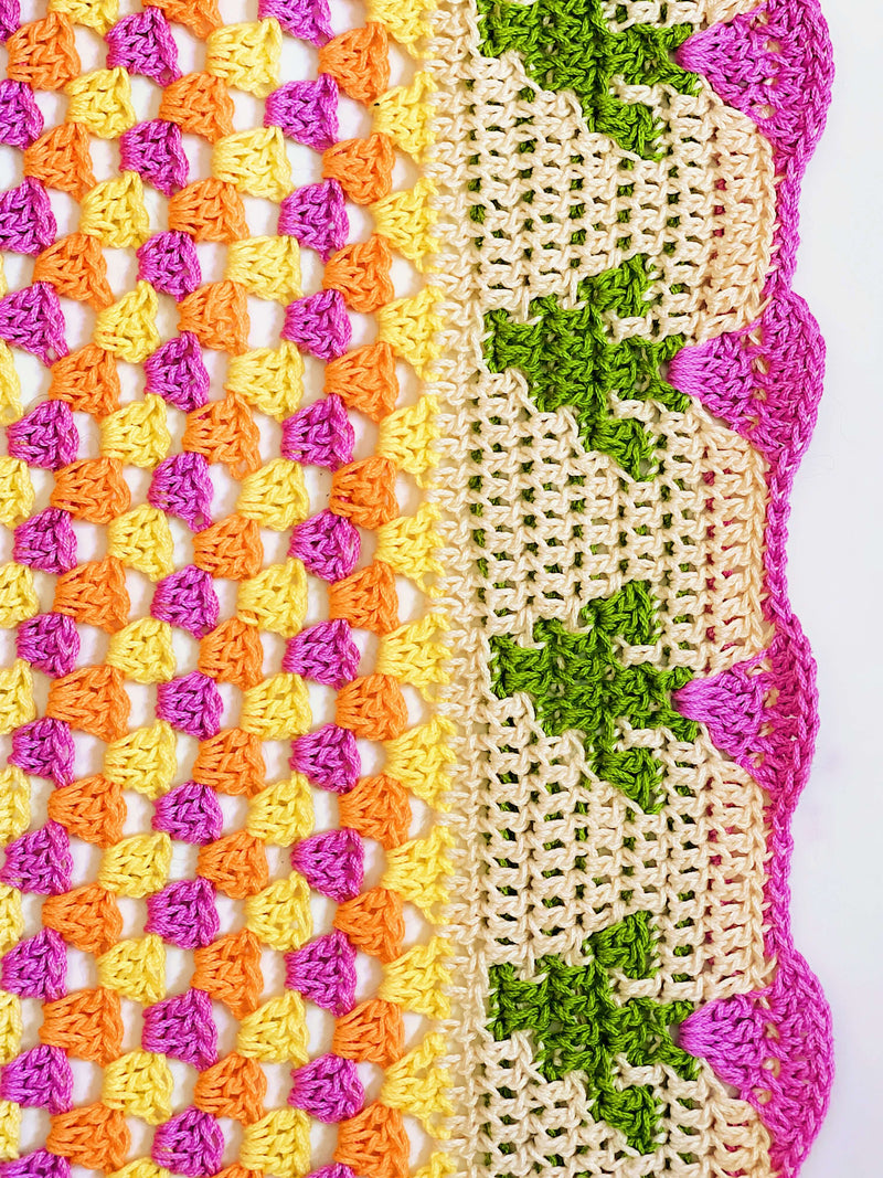 Crochet Kit - Granny's Flower Throw