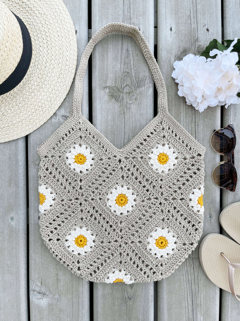 Crochet Kit - Breezy Days Daisy Bag