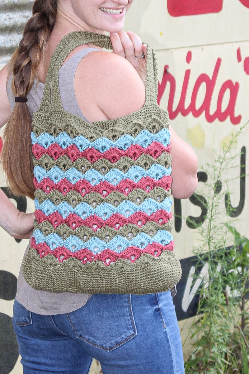 Crochet Kit - Box Stitch Market Bag