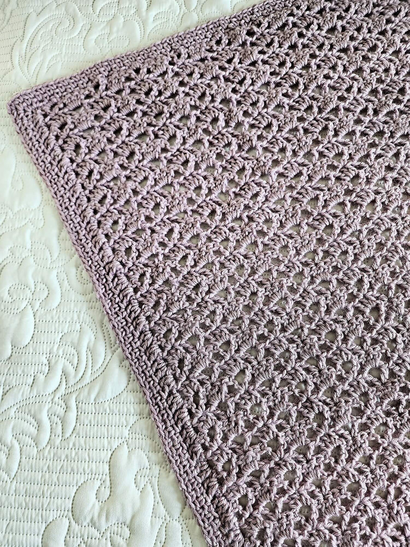 Crochet Kit - Lilac & Lace Blanket