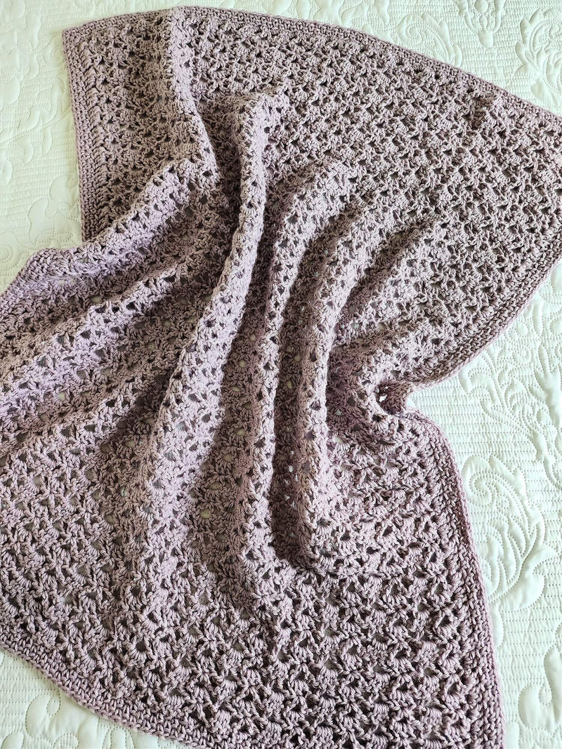 Crochet Kit - Lilac & Lace Blanket