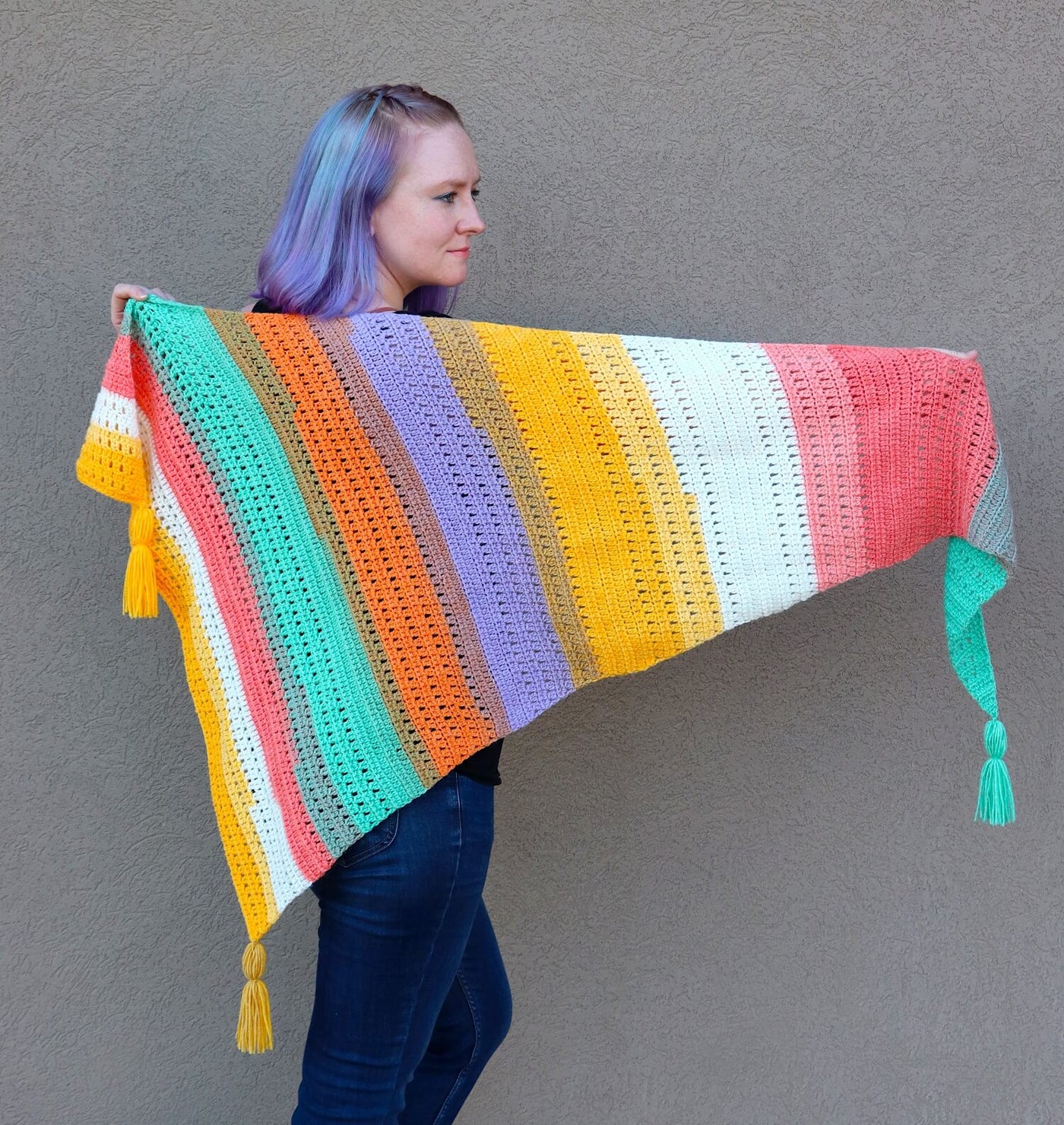 Crochet Kit - Brecken Shawl – Lion Brand Yarn