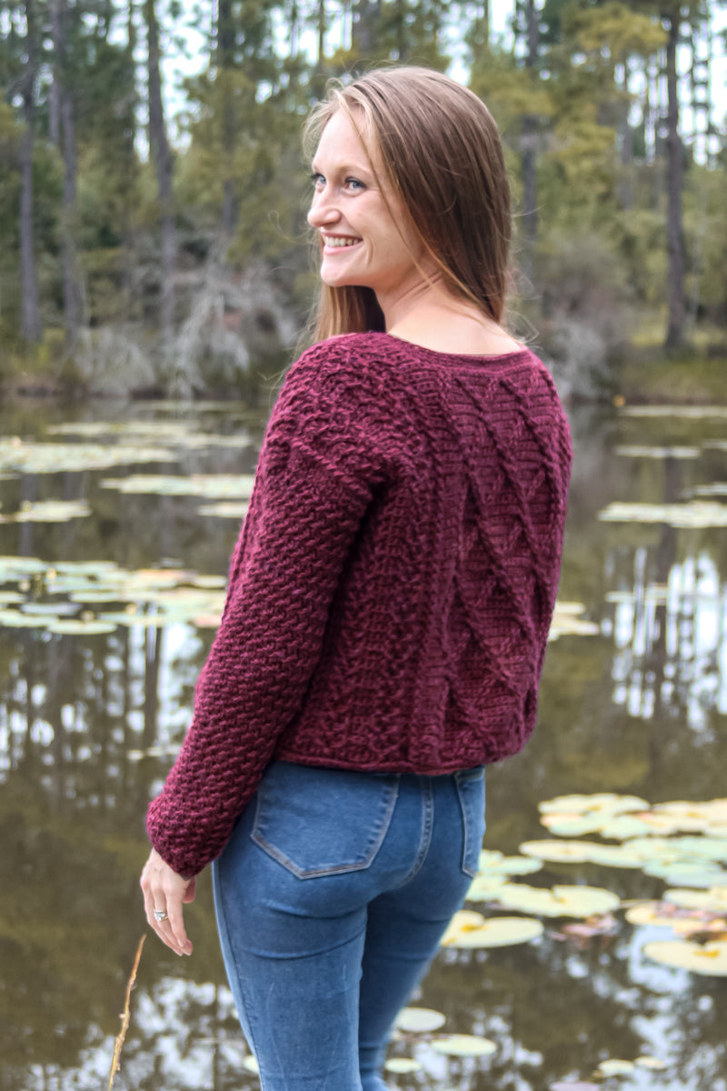 Crochet Kit - Cozy Cabled Sweater