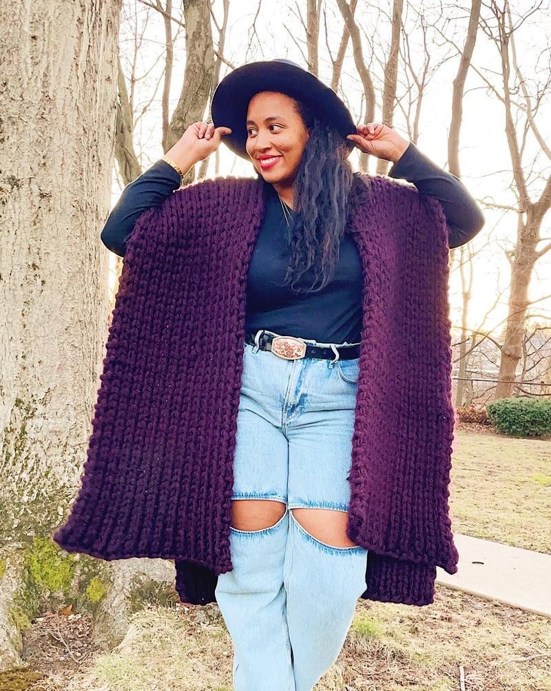 Knit Kit - Weighted Knit Poncho