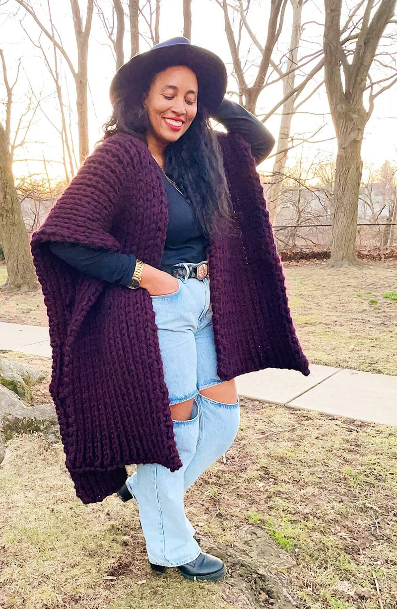 Knit Kit - Weighted Knit Poncho