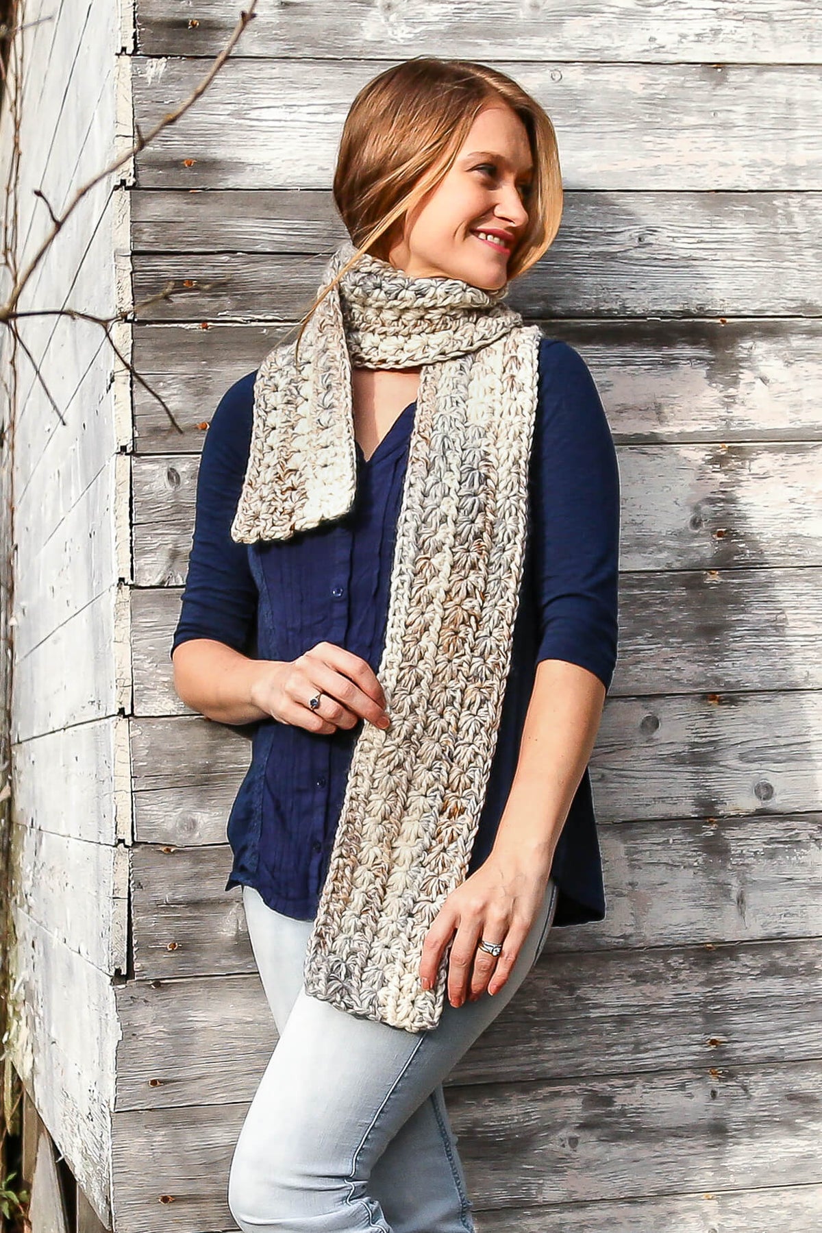 Crochet Kit - Stella Star Stitch Scarf – Lion Brand Yarn