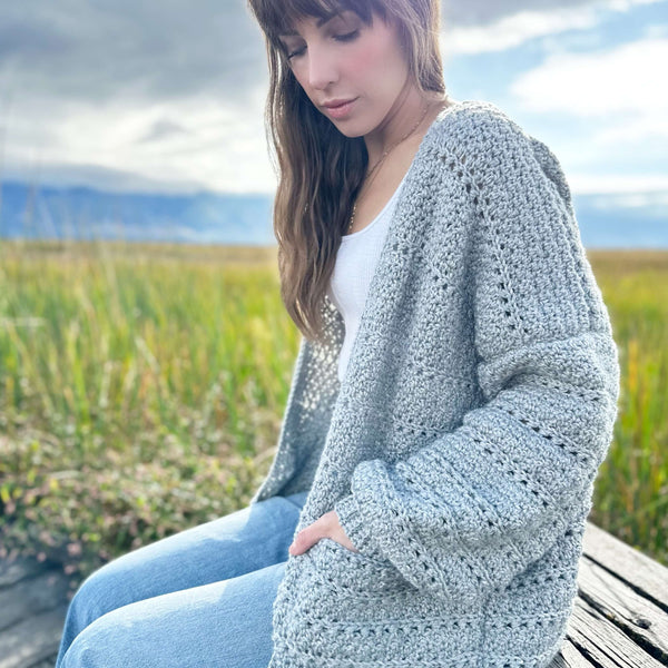 Crochet Kit - The Foggy Shores Cardigan – Lion Brand Yarn