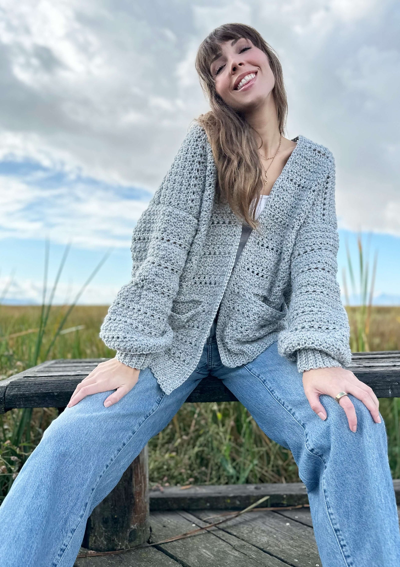 Crochet Kit - The Foggy Shores Cardigan – Lion Brand Yarn