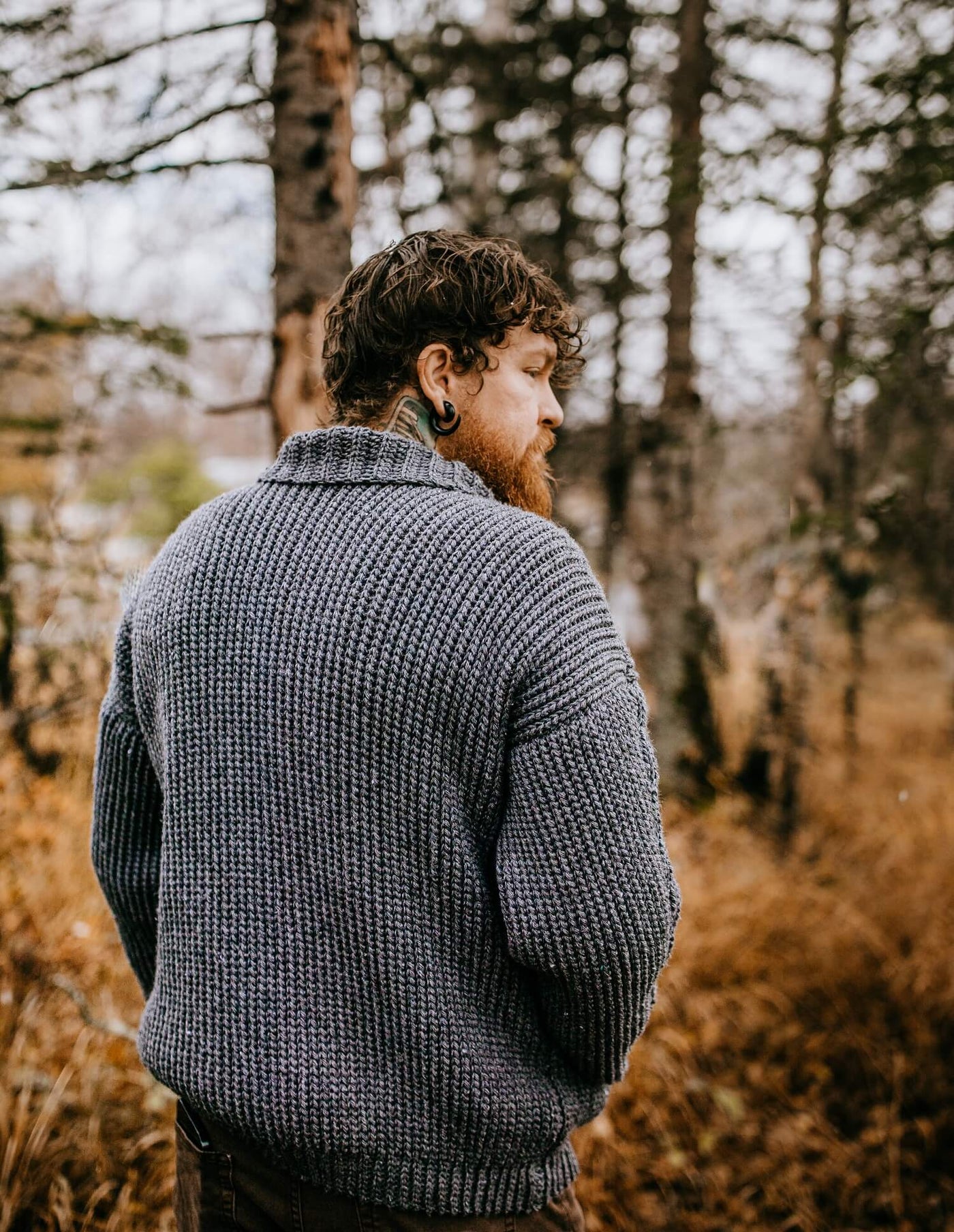 Crochet Kit - Men's Shawl Collar Cardigan – Lion Brand Yarn