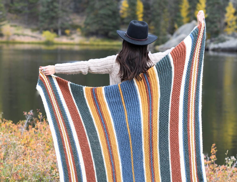 Knit Kit - Yellowstone Throw Blanket