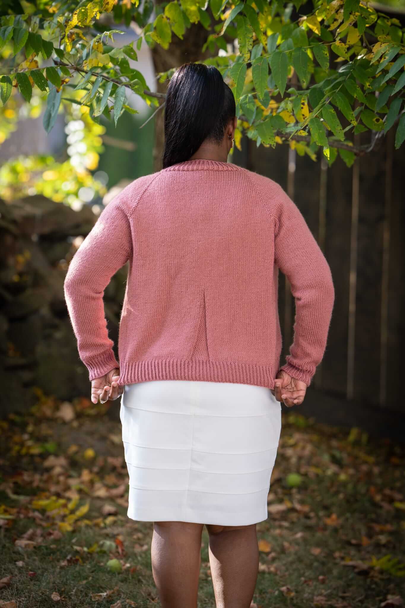 LARITA SOLID KNIT CARDIGAN