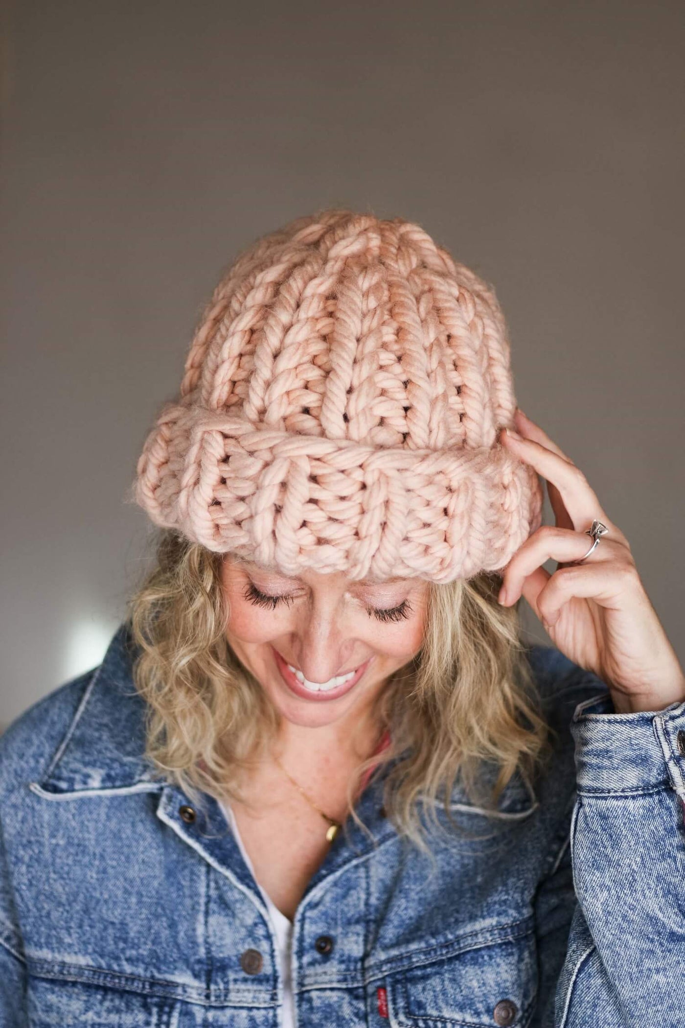 Knit Kit - Knit Flat Chunky Hat – Lion Brand Yarn