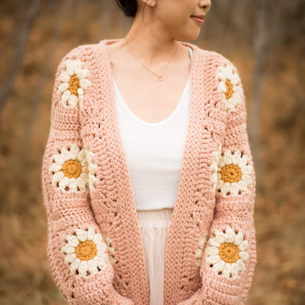 Crochet Kit - Cozy Days Daisy Cardigan – Lion Brand Yarn