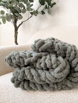 Knit Kit - Sage Throw thumbnail