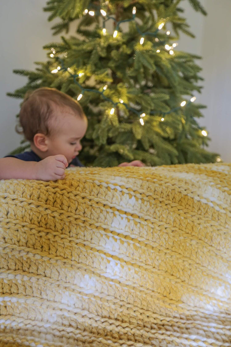 Crochet Kit - Bulky Braided Blanket