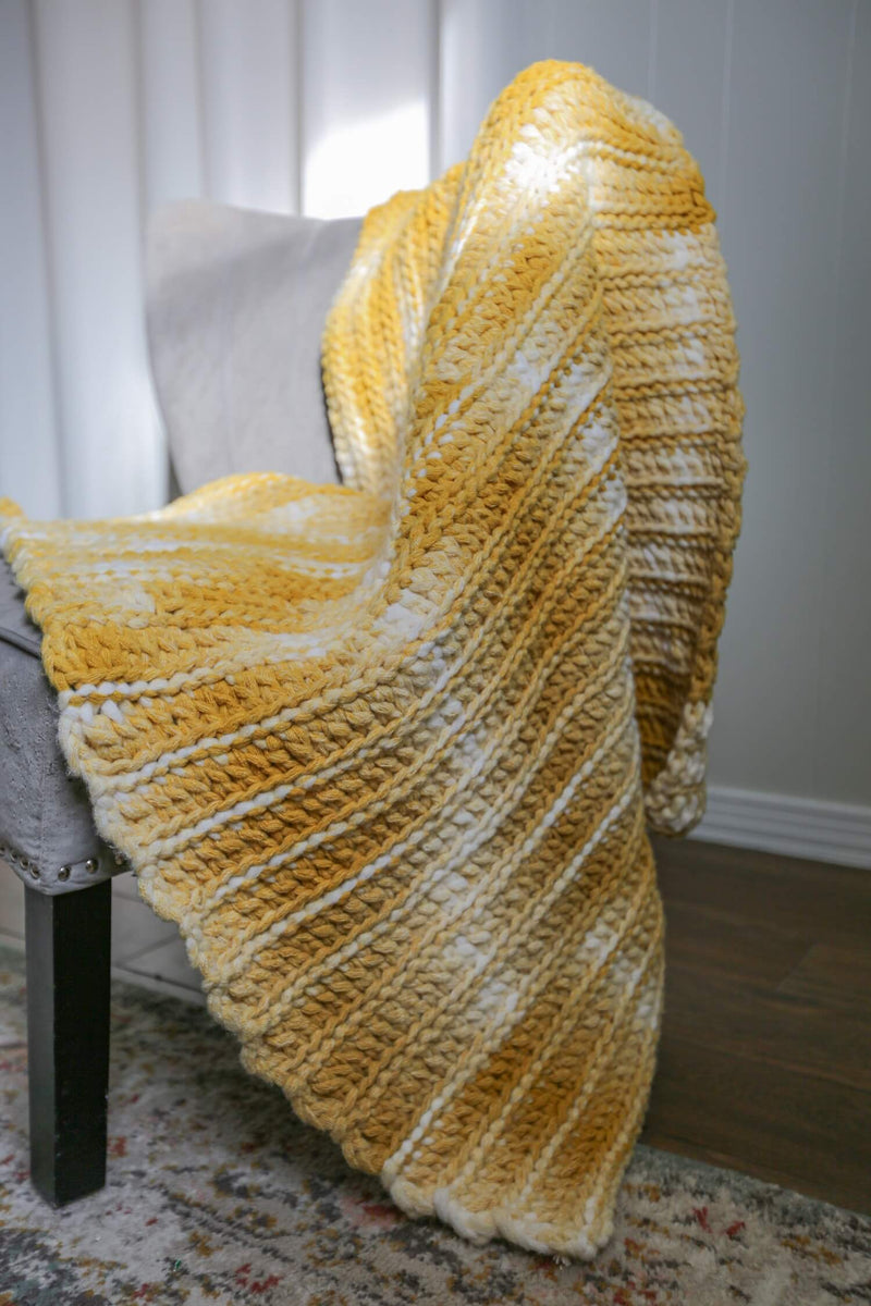 Crochet Kit - Bulky Braided Blanket