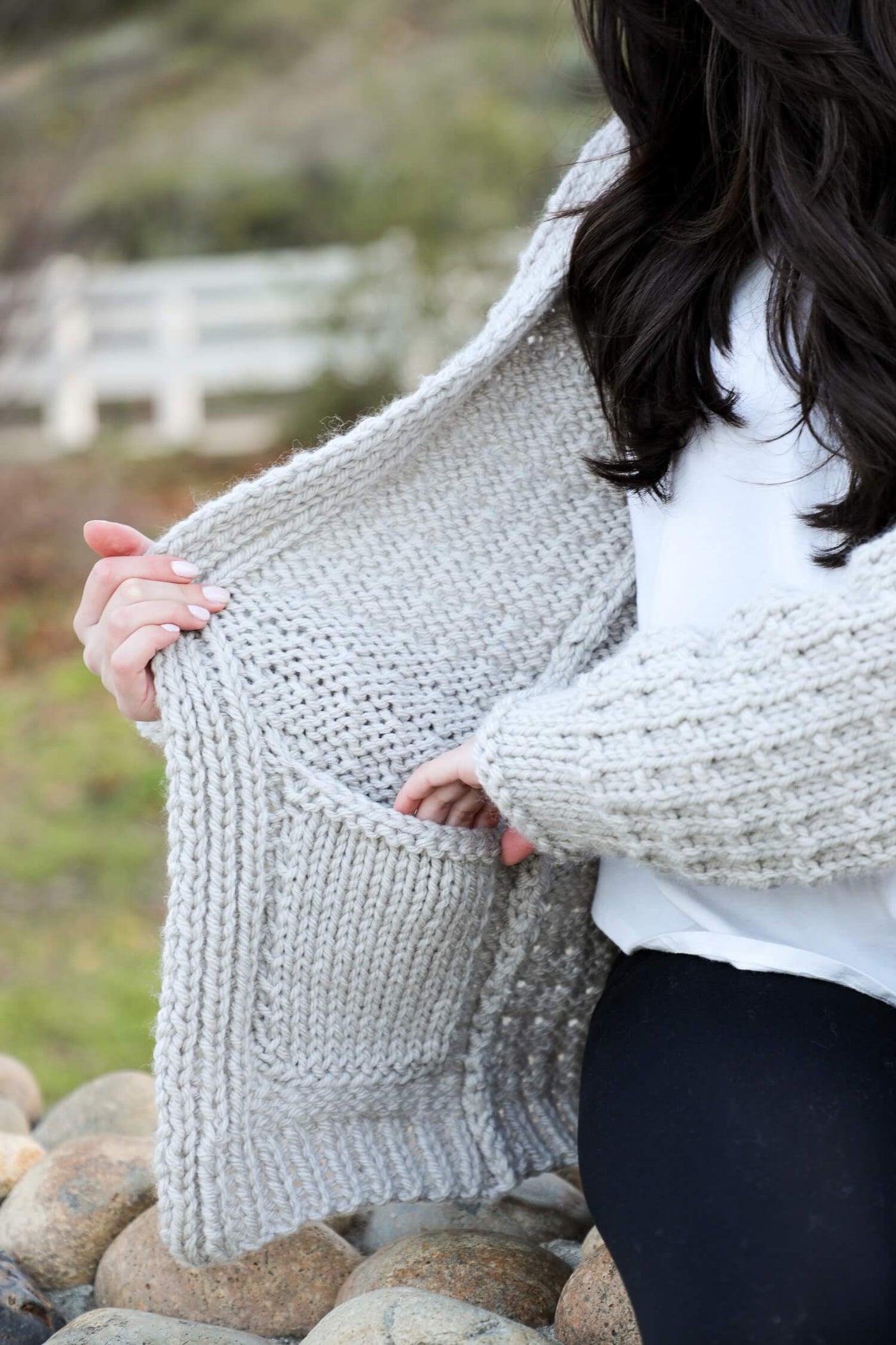 louren plating knit cardigan
