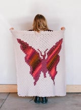 Crochet Kit - C2C Butterfly Blanket thumbnail