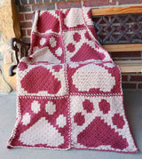 Crochet Kit - Cute Paw Print C2C Blanket thumbnail