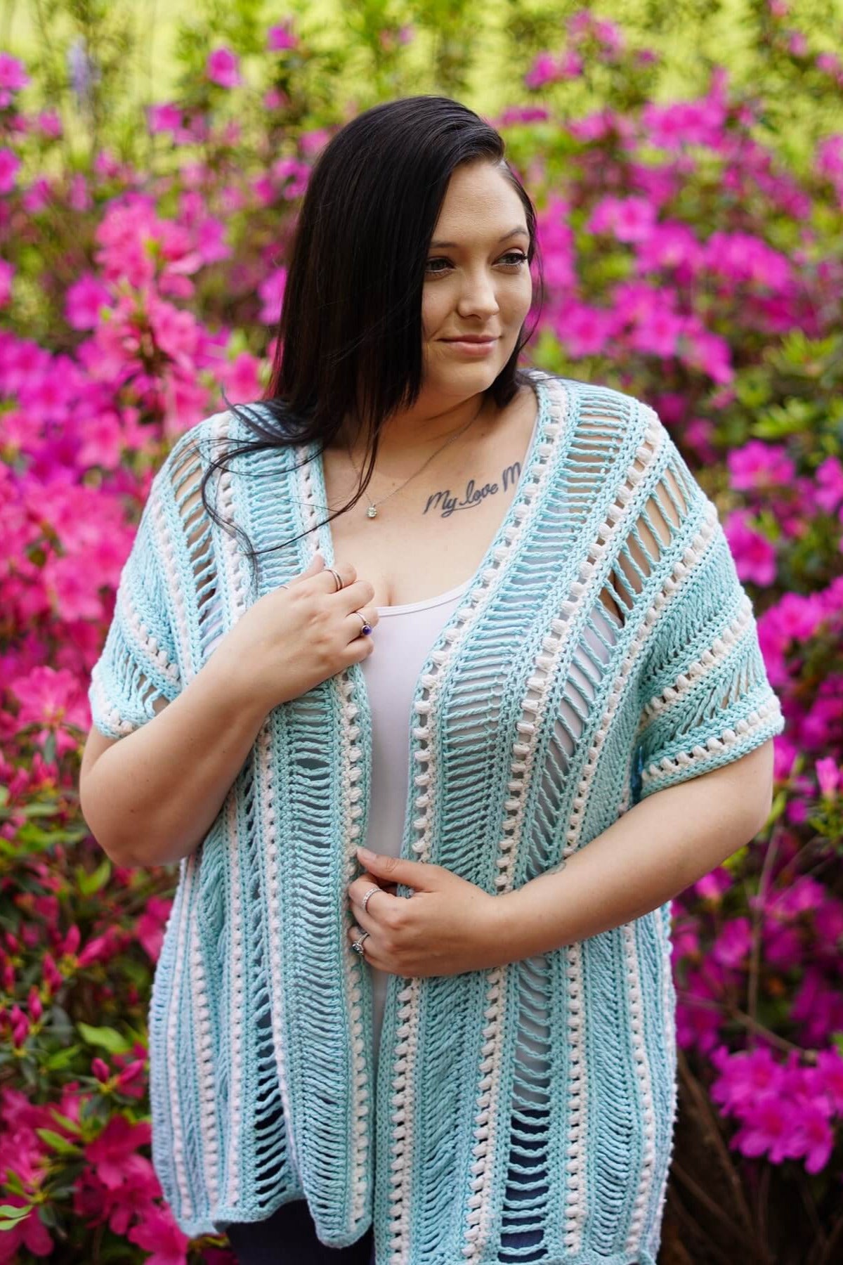 Crochet Kit - Peekaboo Cardi – Lion Brand Yarn
