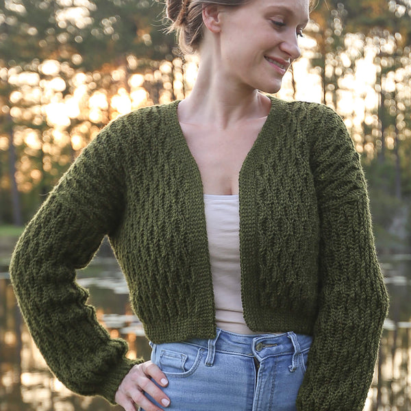 Crochet Kit - Fern Cropped Cardi – Lion Brand Yarn