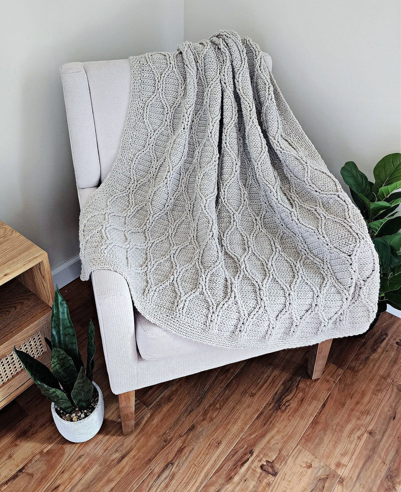 Crochet Kit - Marseille Cabled Blanket